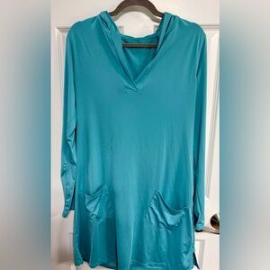 Willit Teal Long sleeve dress with Pockets